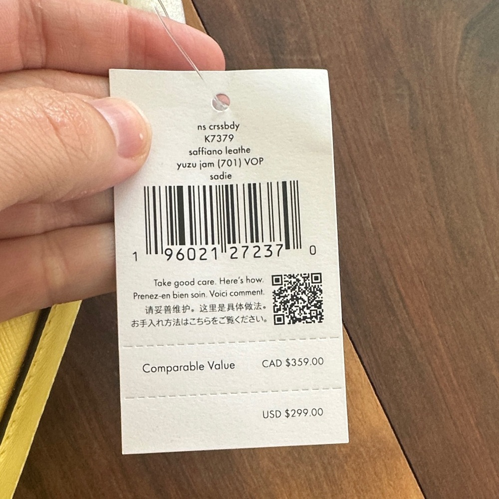 Kate Spade Yellow Crossbody Tote - Picture 3 of 4